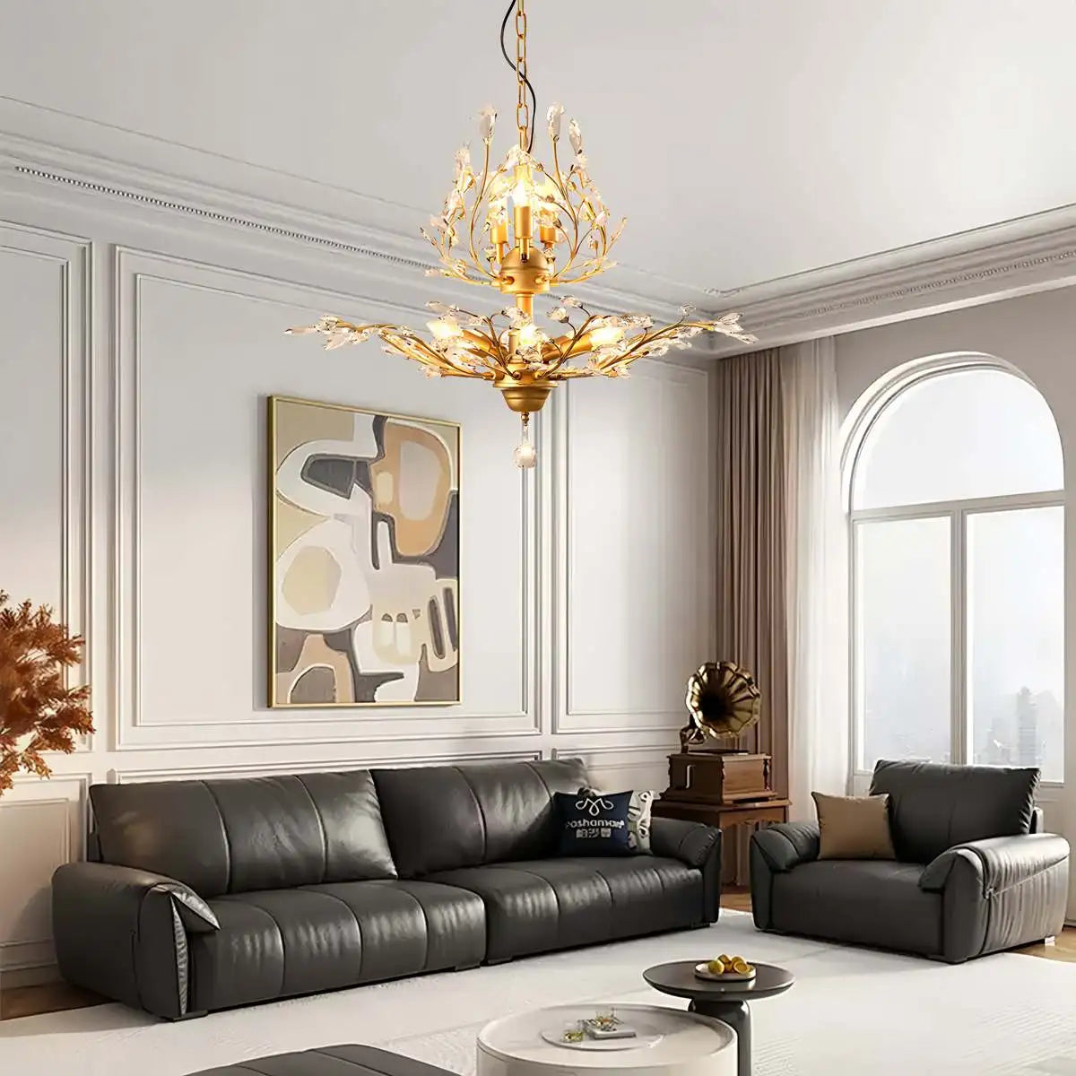 Feyran Tree Branch Crystal Chandelier for Living Room