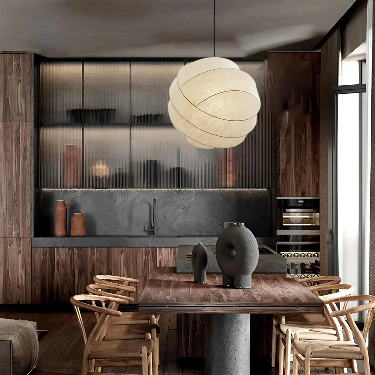 Feyran Turner Modern Spherical Pendant Light for Dining Room
