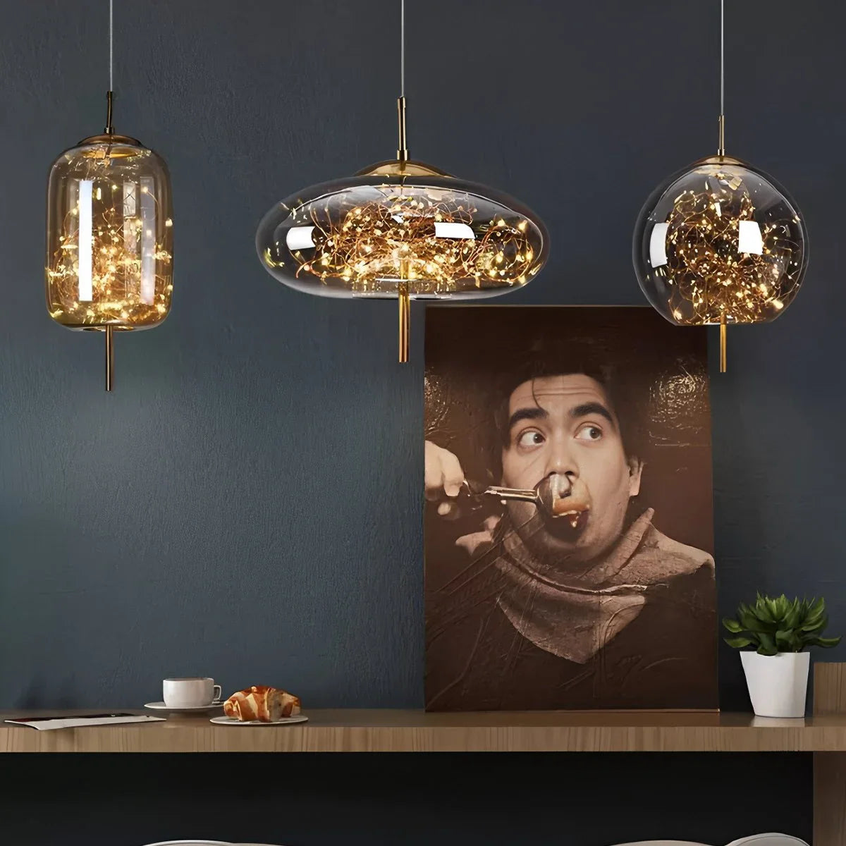 Feyran Twirl Modern Pendant Light for Bedroom