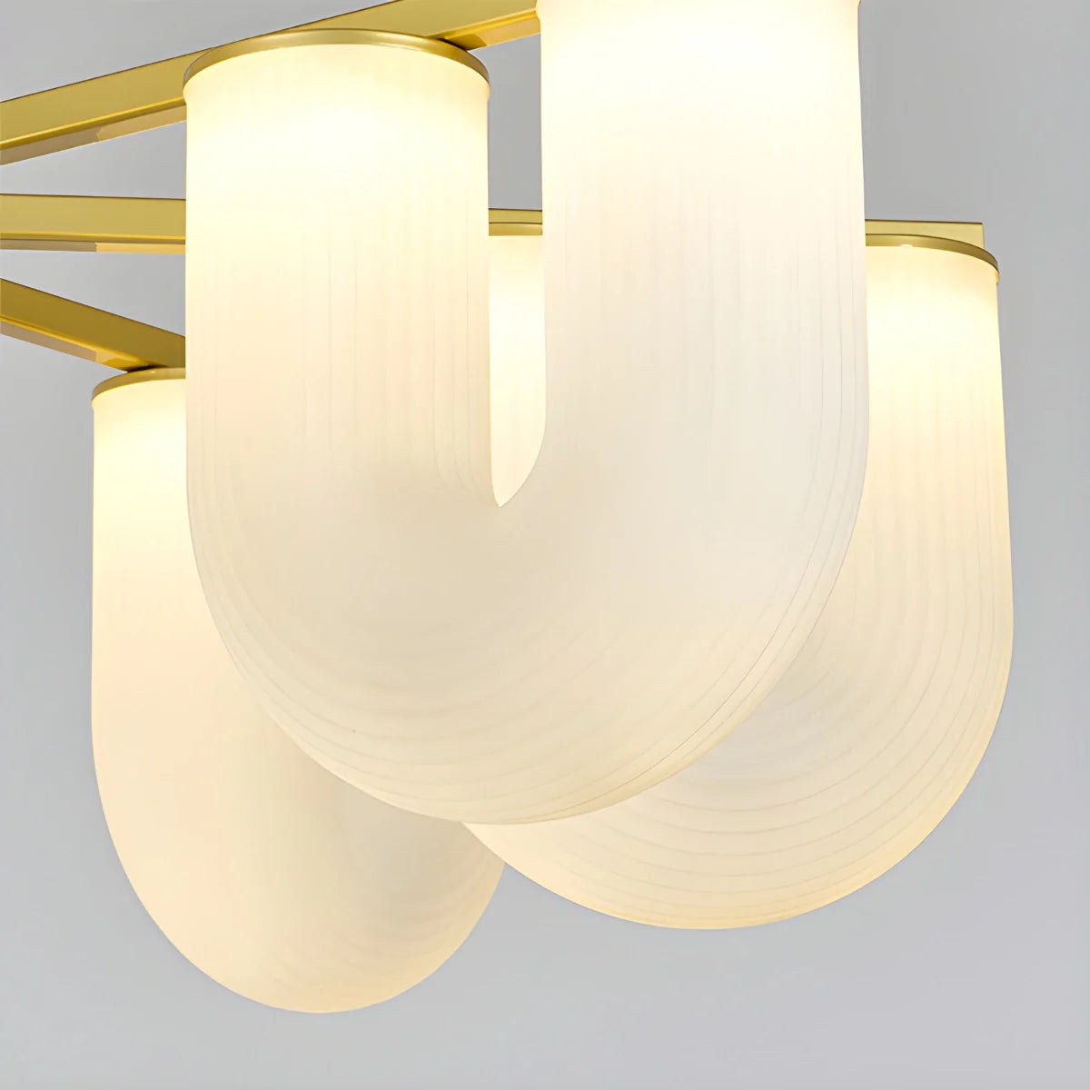 Feyran U-Shaped Milk Glass Chandelier