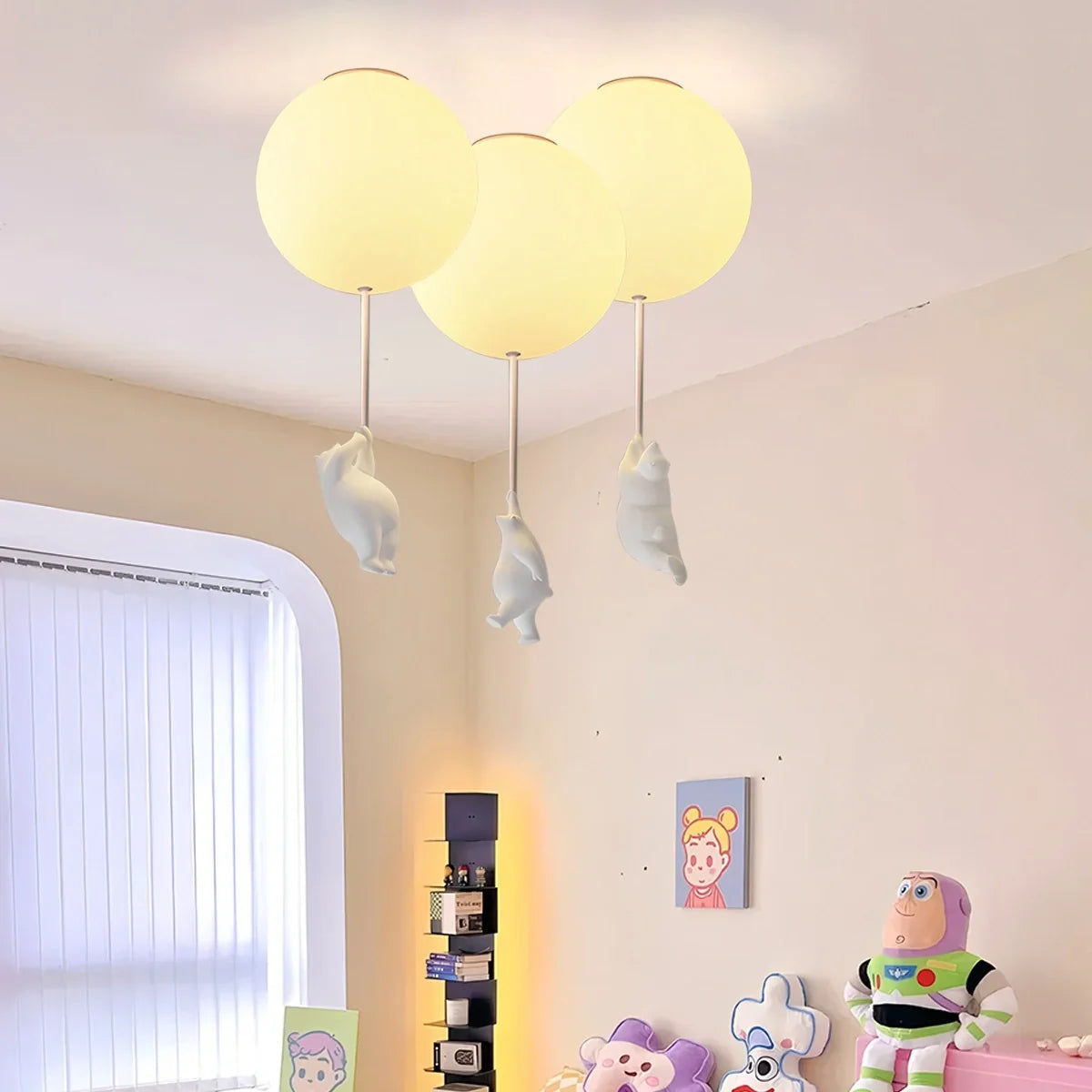 Feyran Modern Cartoon Balloon Bear Ceiling Light
