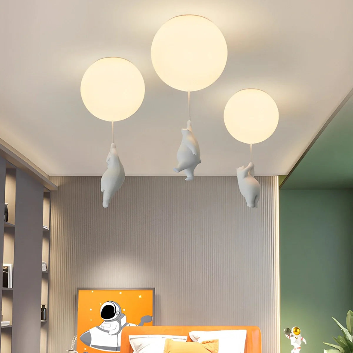 Feyran Modern Cartoon Balloon Bear Ceiling Light