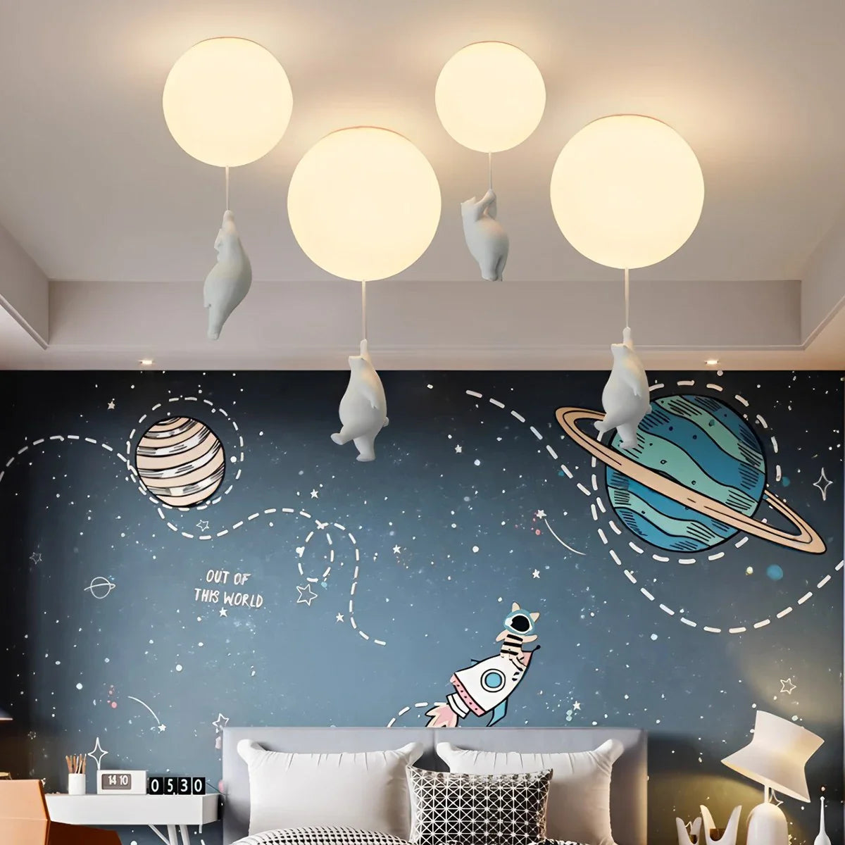 Feyran Modern Cartoon Balloon Bear Ceiling Light