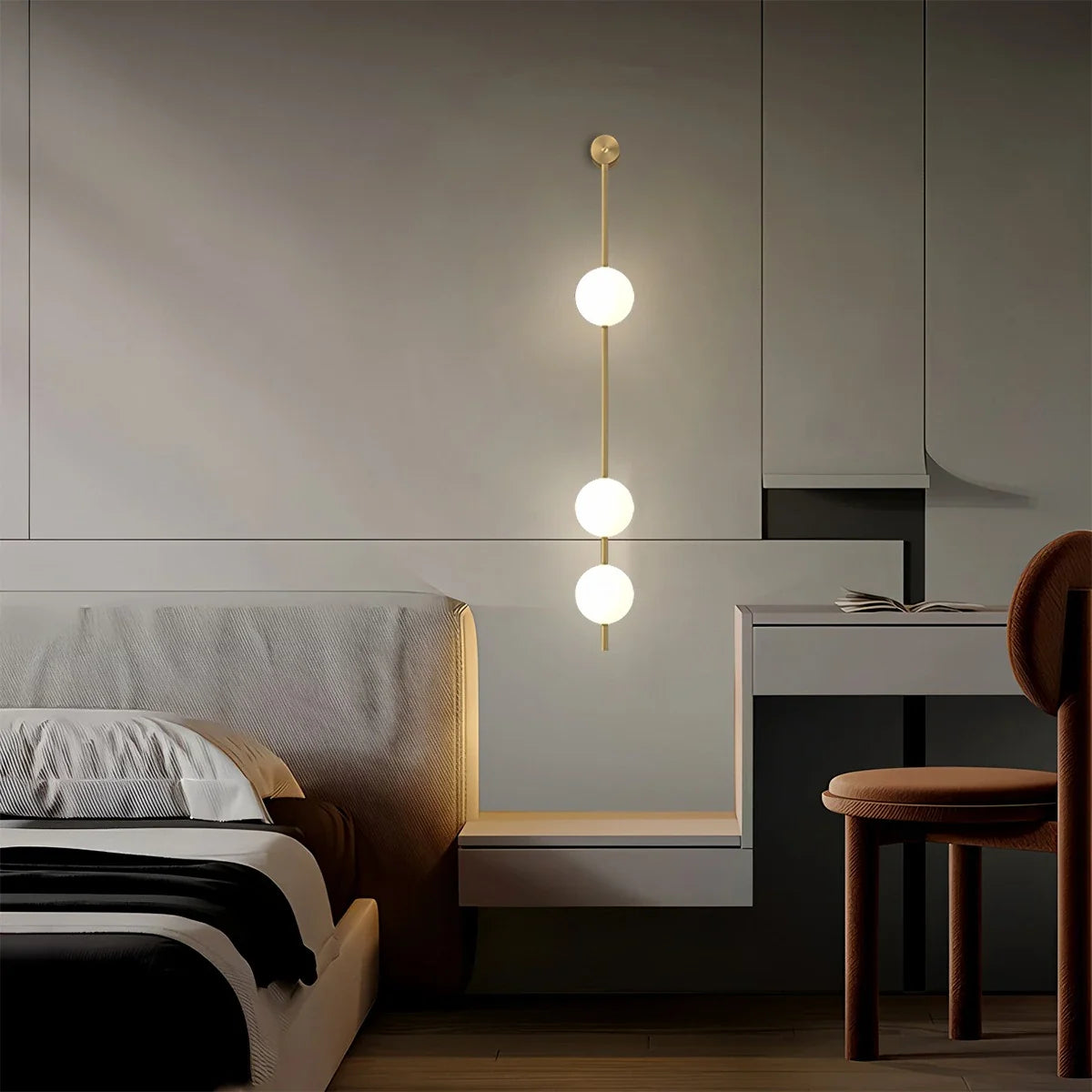 Feyran Vertical Balls Wall Lamp for Corridor