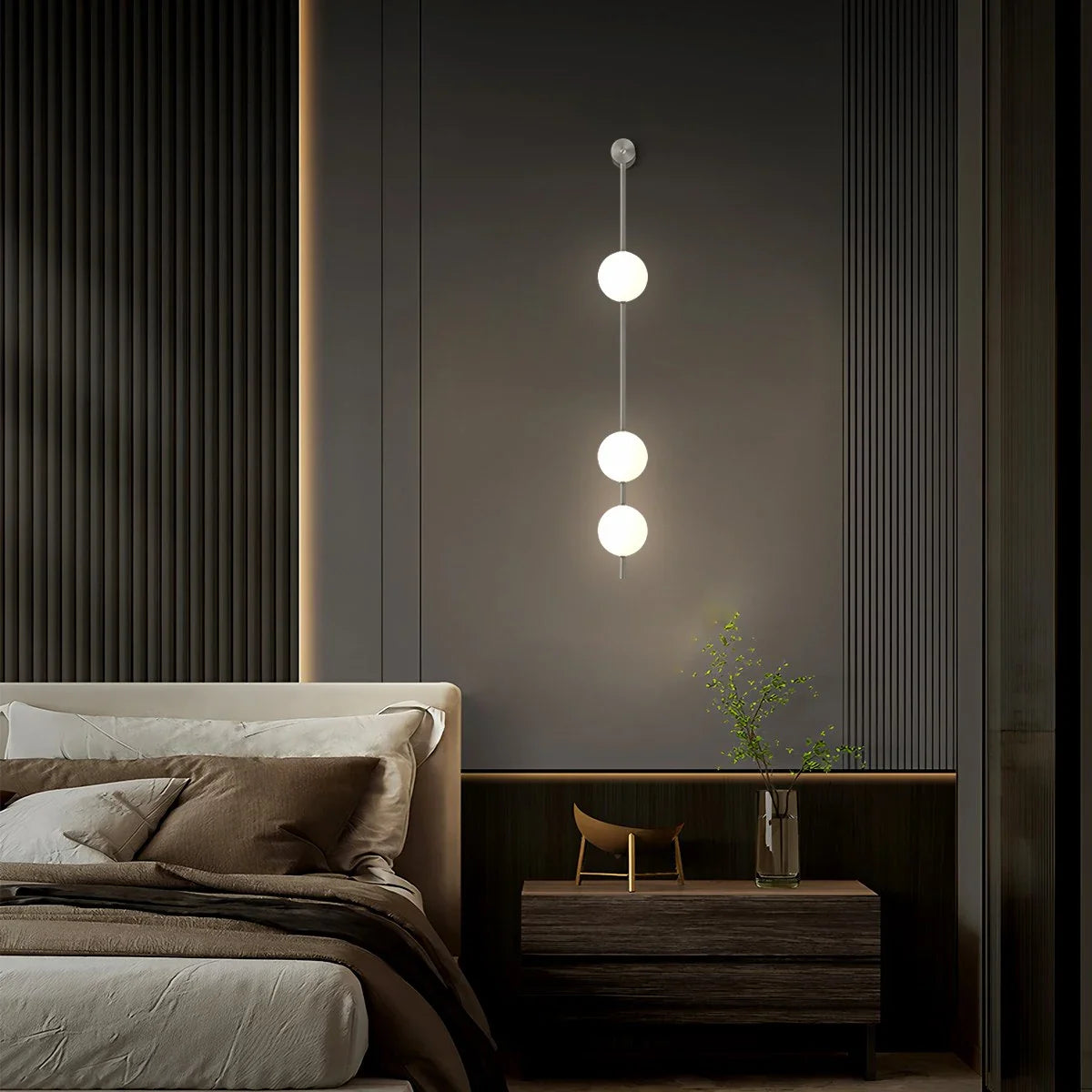 Feyran Vertical Balls Wall Lamp for Corridor