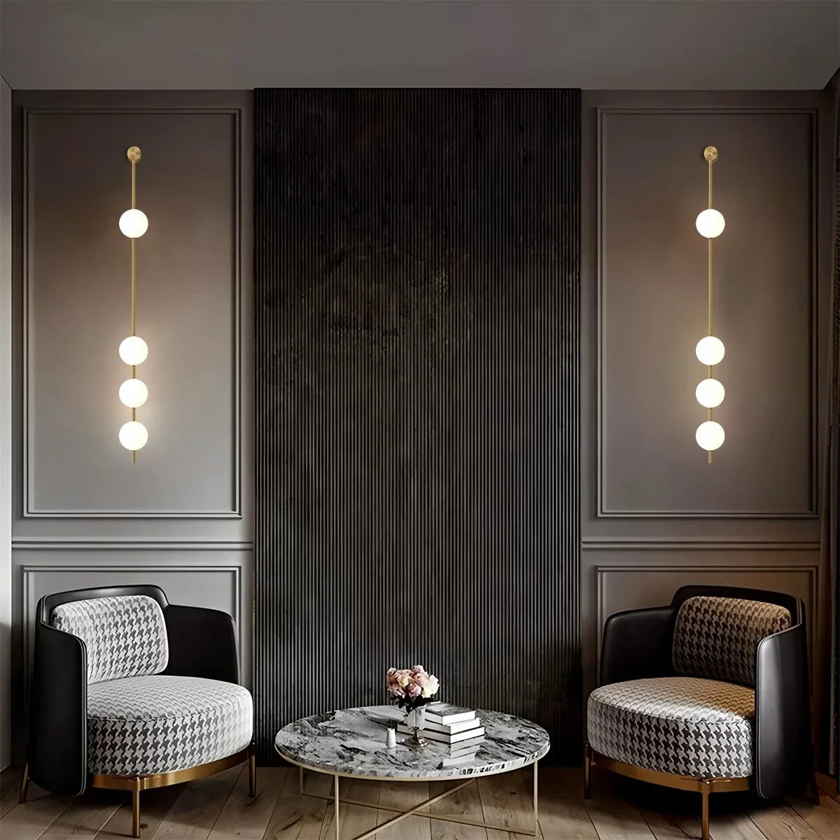 Feyran Vertical Balls Wall Lamp for Corridor