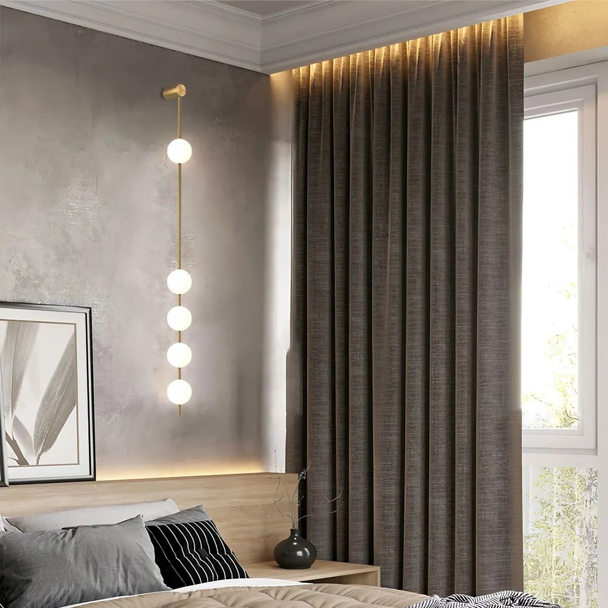 Feyran Vertical Balls Wall Lamp for Corridor