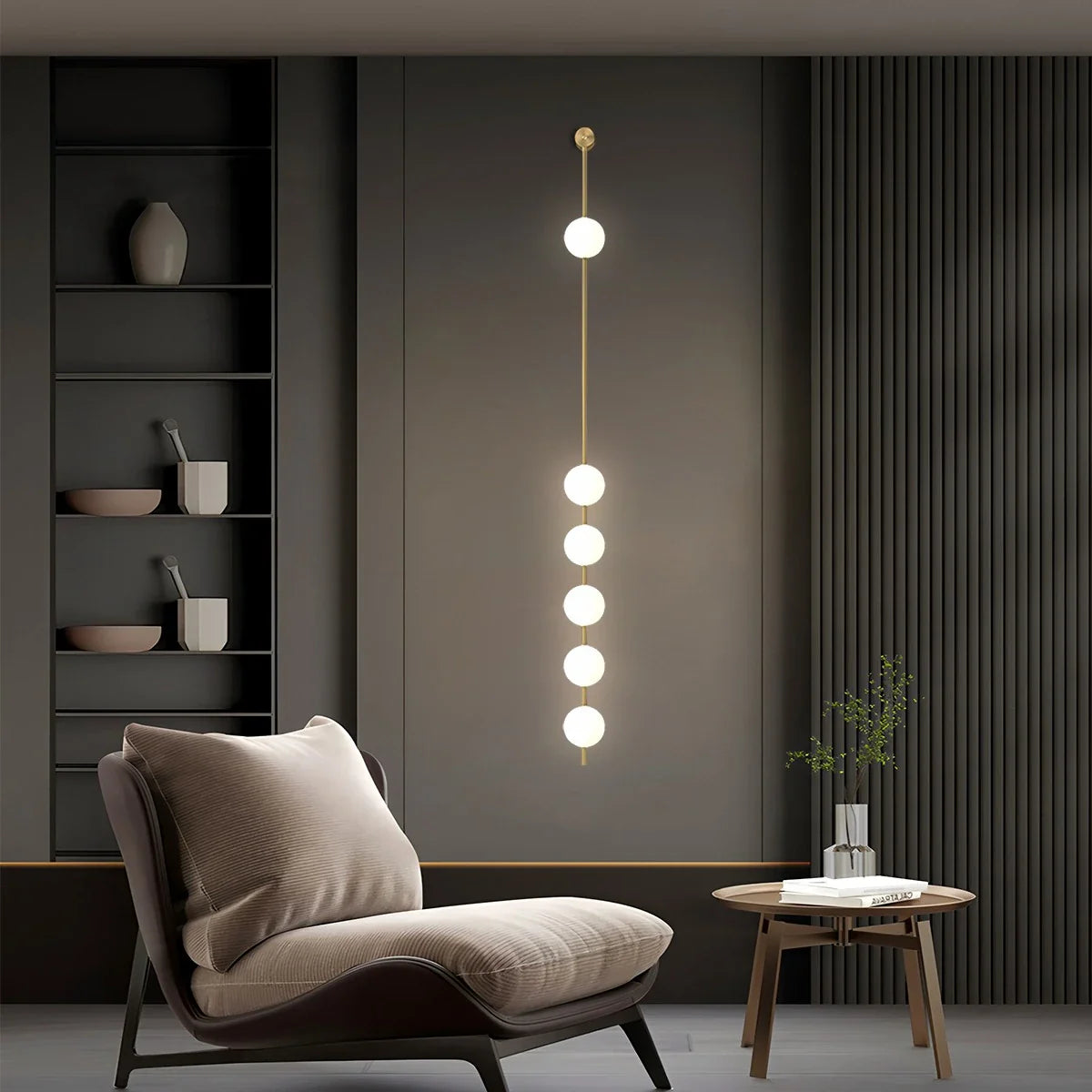 Feyran Vertical Balls Wall Lamp for Corridor