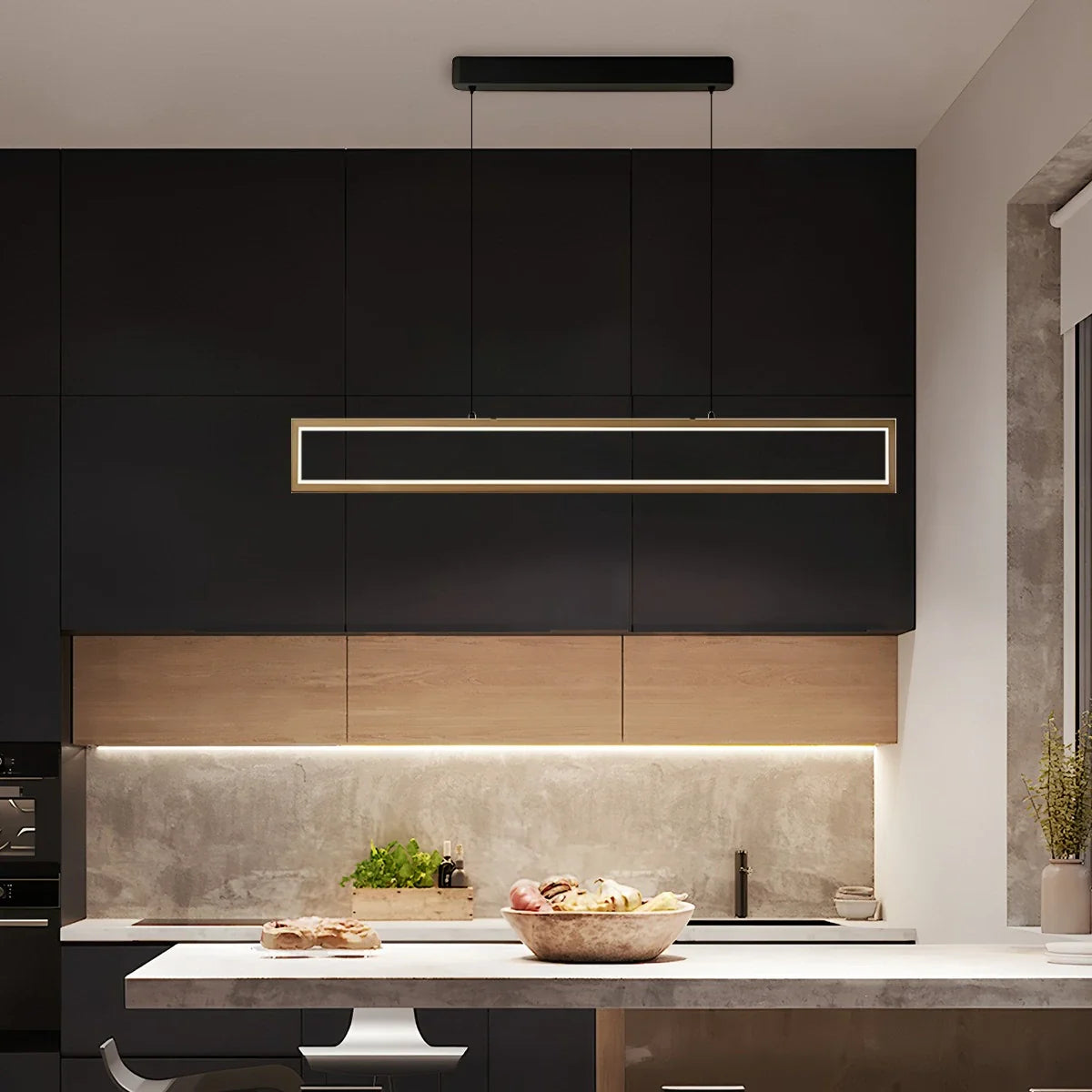 Feyran Vincent Matte Black Pendant Light for Dining Area