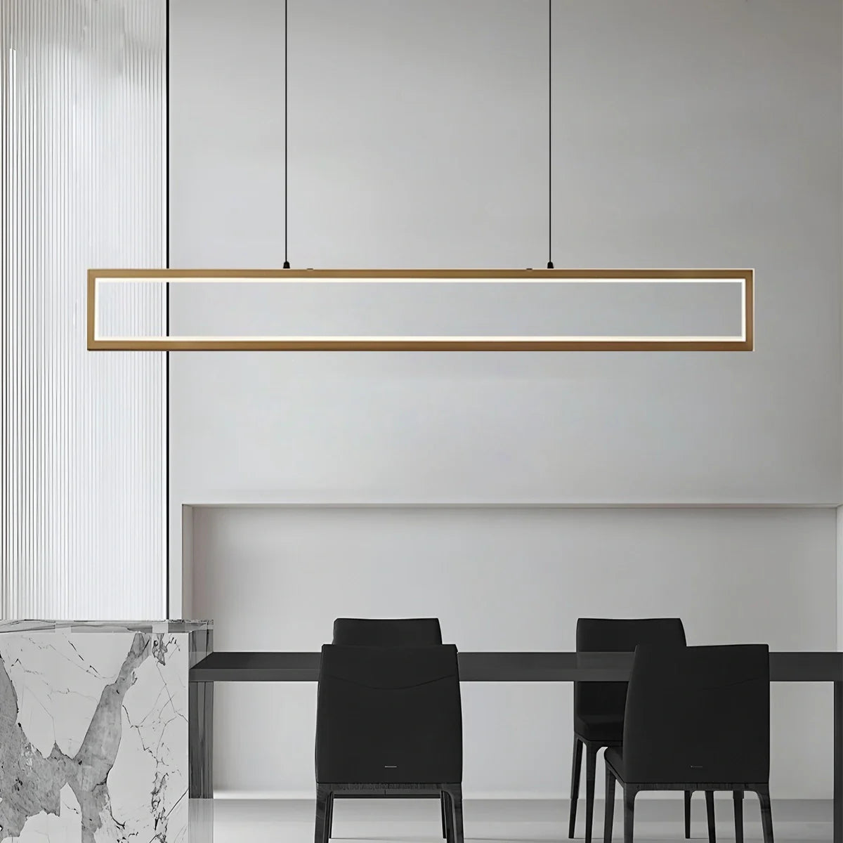 Feyran Vincent Matte Black Pendant Light for Dining Area