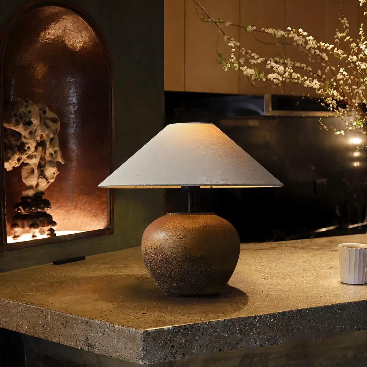 Feyran Vintage Ceramic Table Lamp