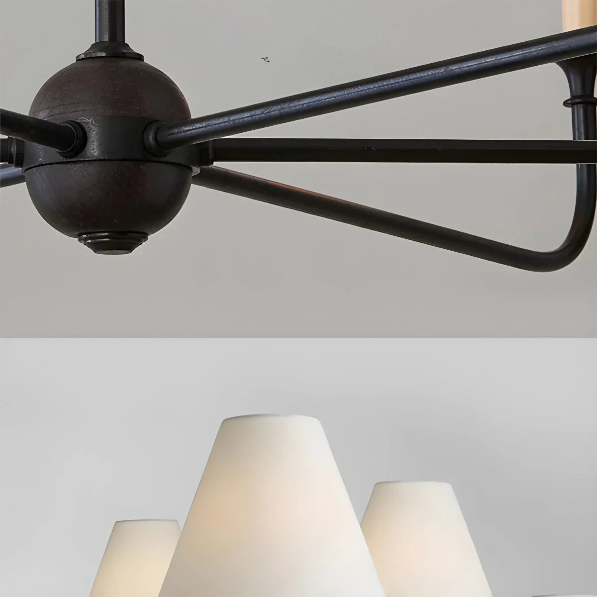 Feyran Vintage Retro Metal Chandelier