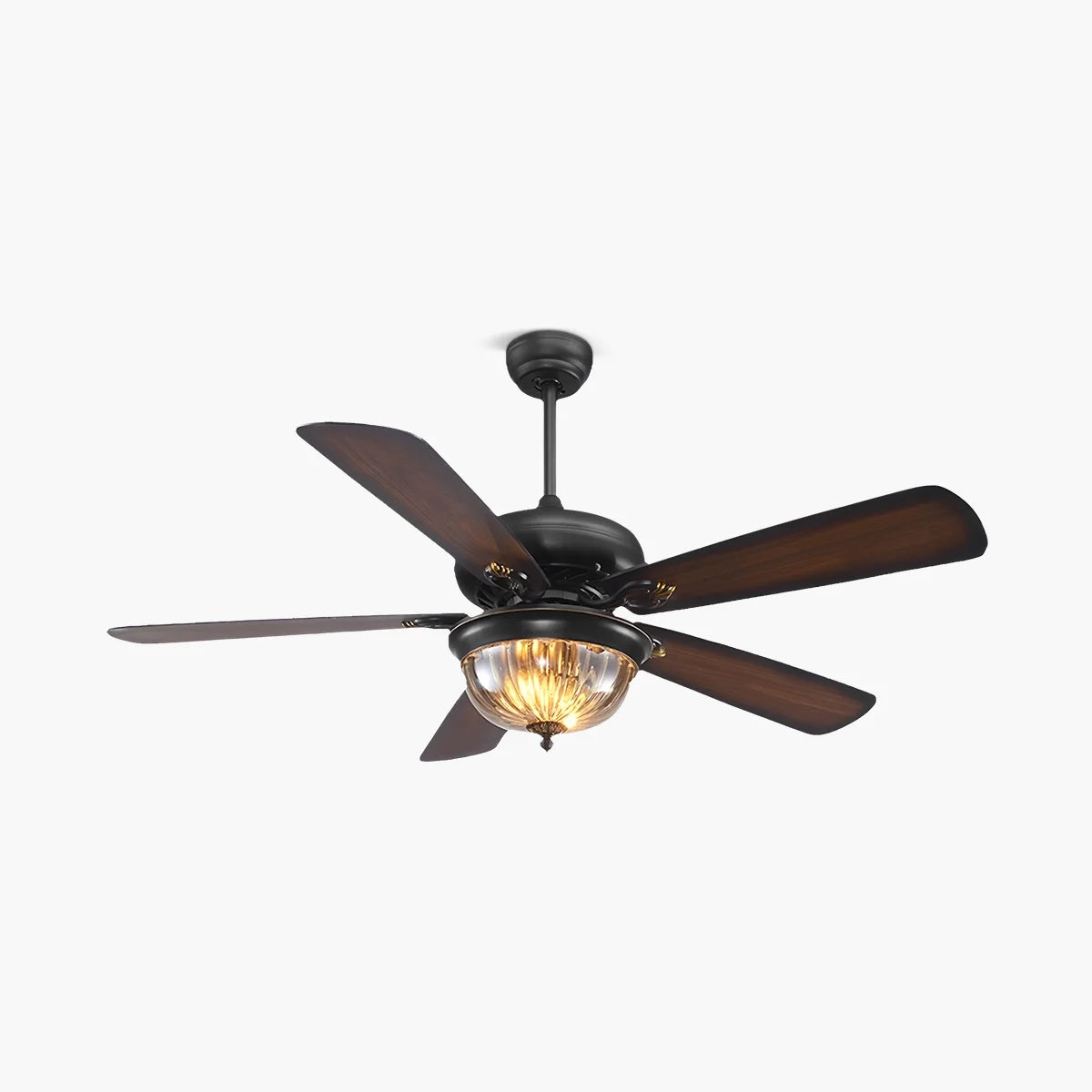 Feyran Vintage Wood Ceiling Fan Lamp for Living Room