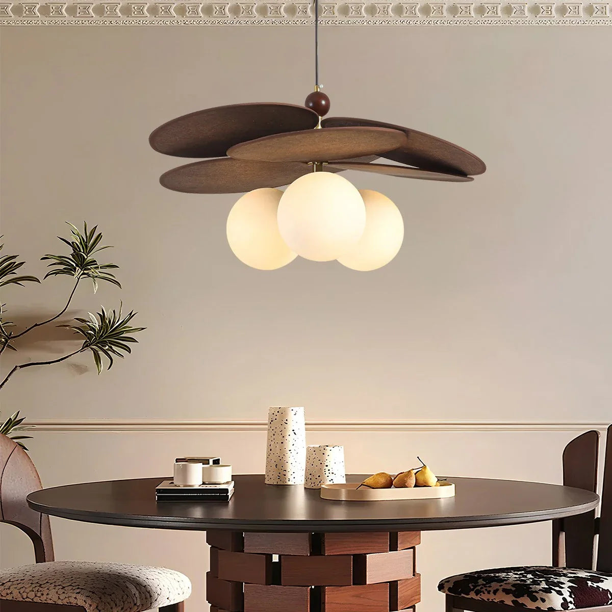 Feyran Wabi Sabi Vine Weaving Chandelier for Dining Room