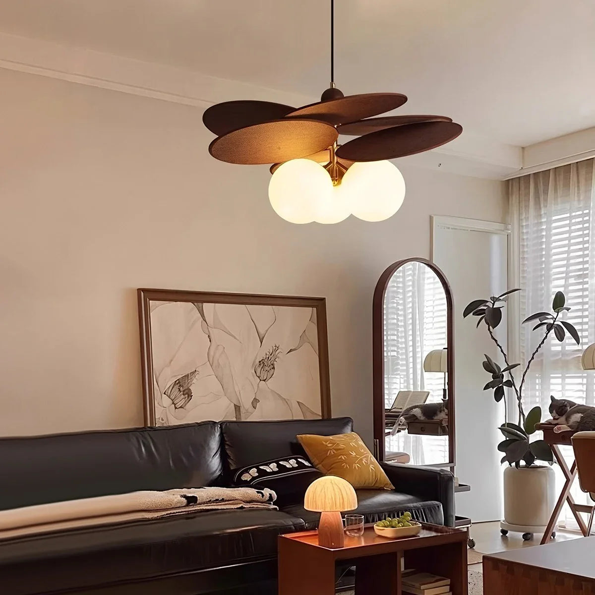 Feyran Wabi Sabi Vine Weaving Chandelier for Dining Room