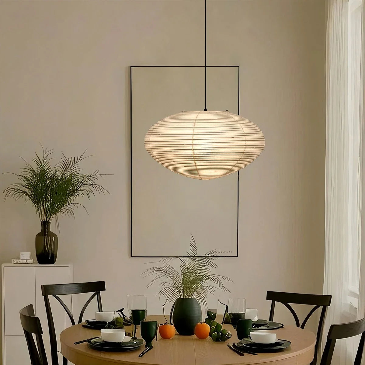 Feyran Washi Paper A Series Pendant Light for Dining Room