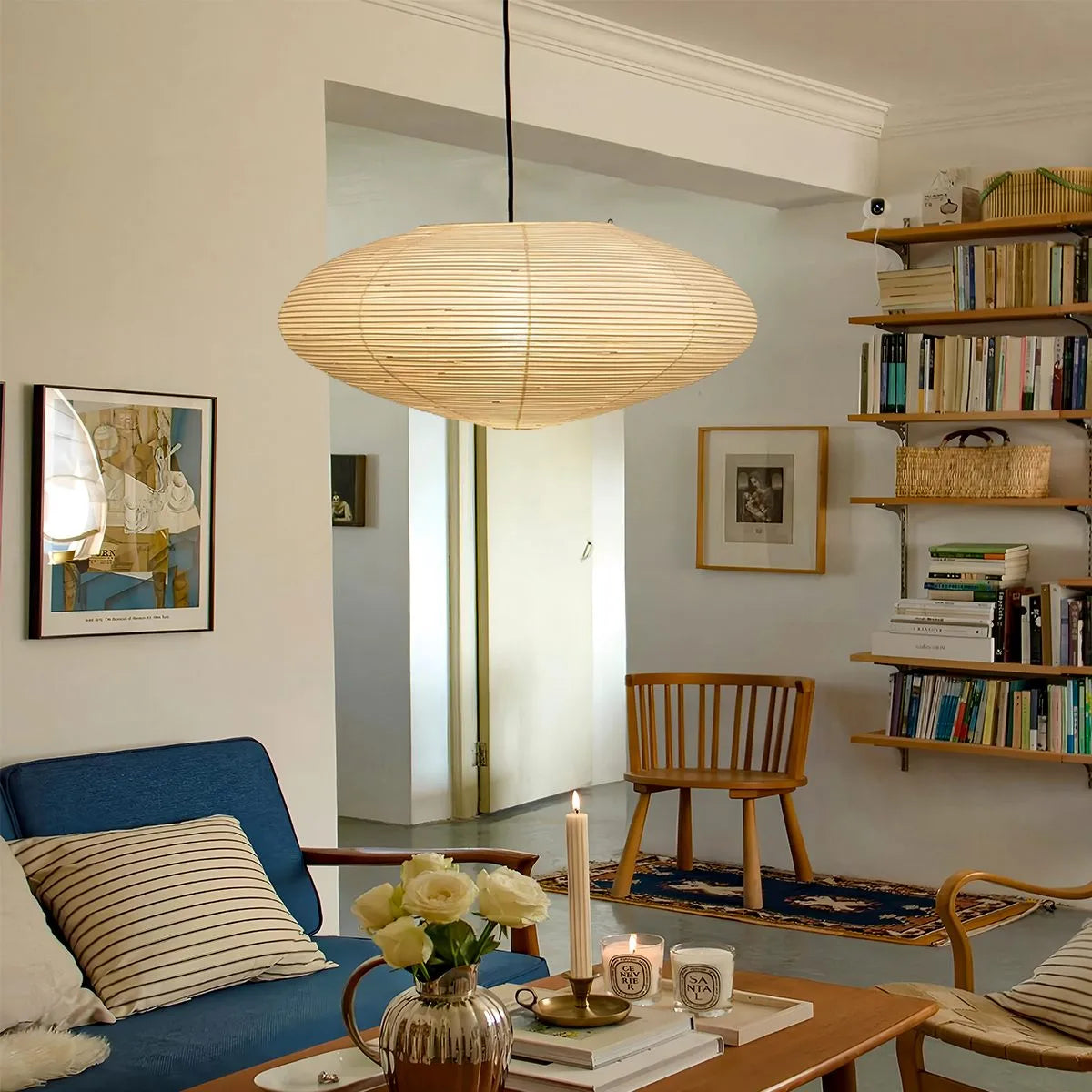 Feyran Washi Paper A Series Pendant Light for Dining Room