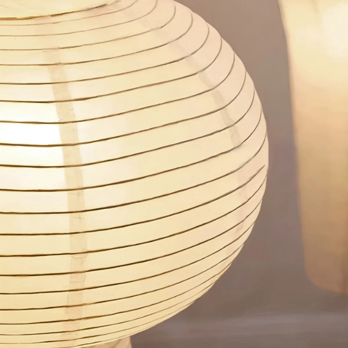 Feyran Washi Paper Corner Pendant Light for High Ceilings