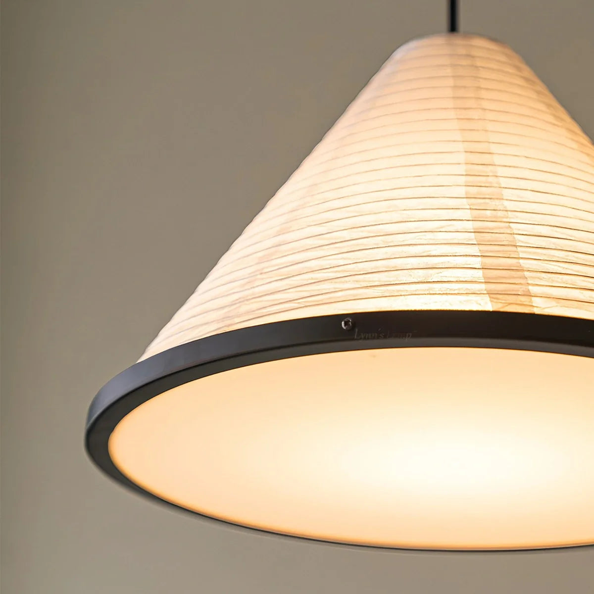 Feyran Washi Paper Hat Pendant Lamp for Dining Room