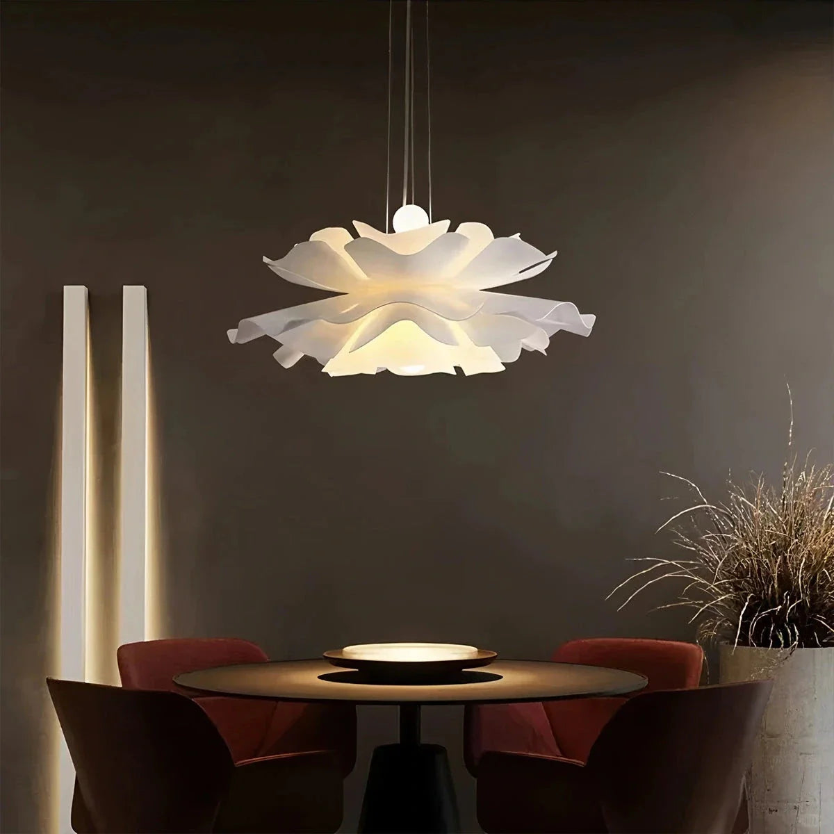 Feyran White Flower Pendant Light for Living Room