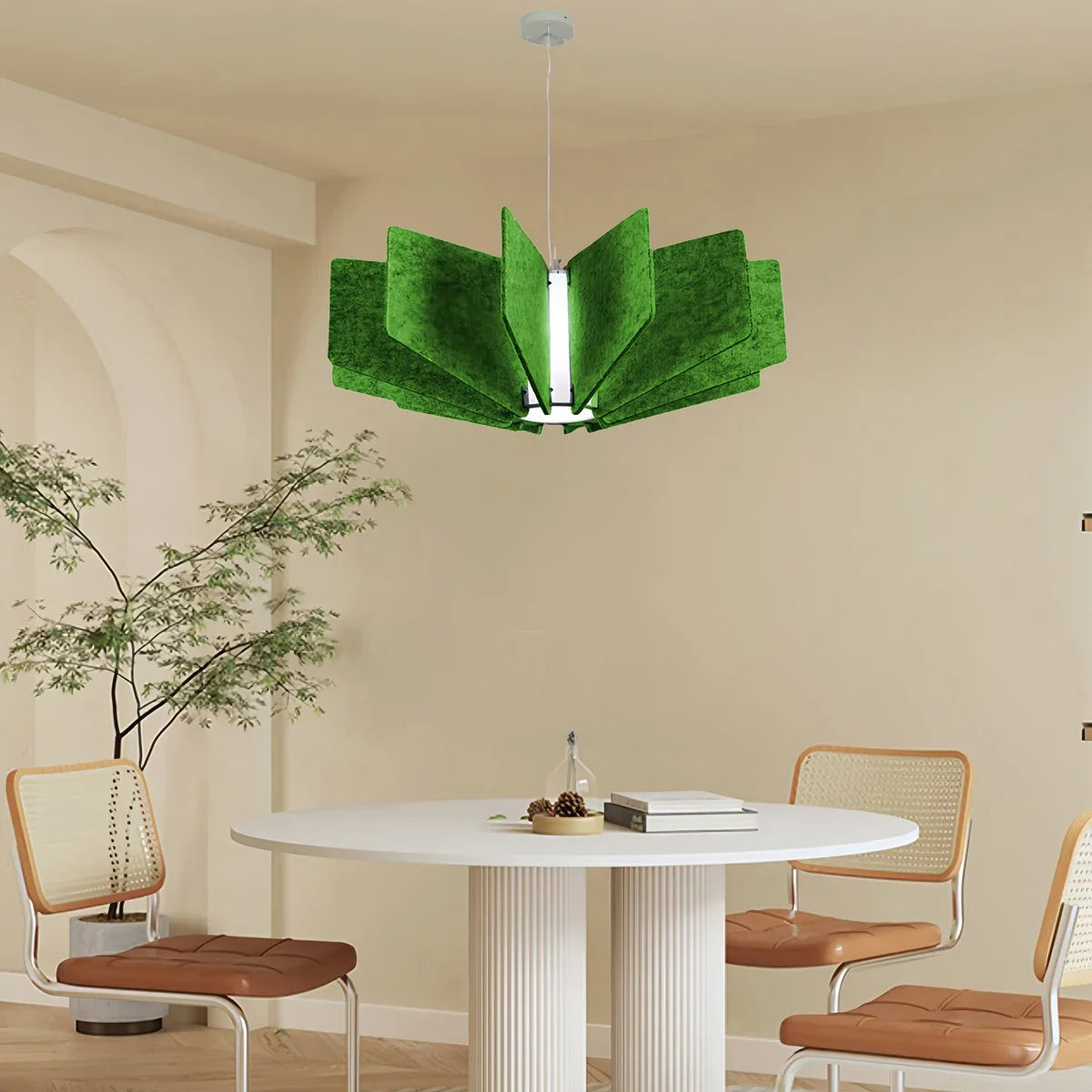 Feyran Wing Panel Acoustic Pendant Light for Living Room