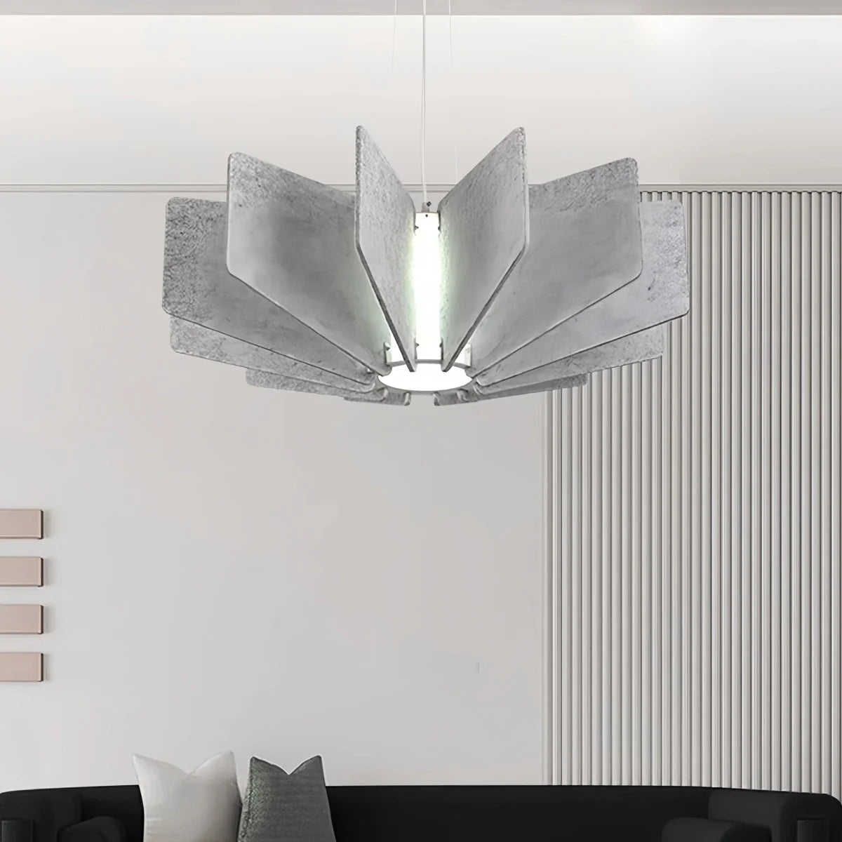Feyran Wing Panel Acoustic Pendant Light for Living Room