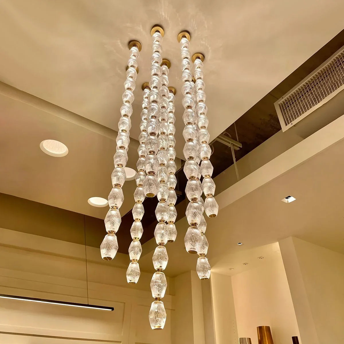 Feyran Zypheria Art Deco Czech Glass Beaded Chandelier