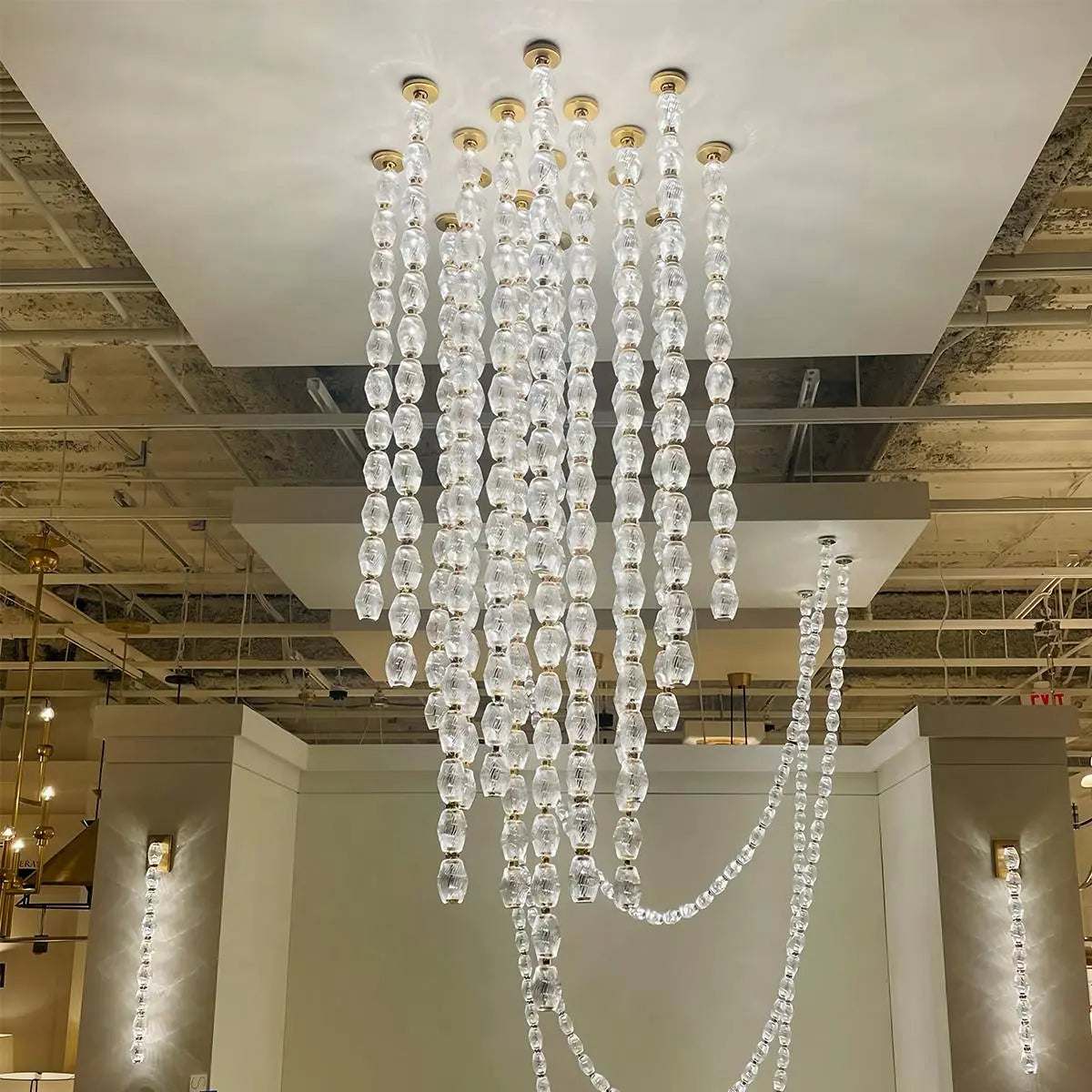 Feyran Zypheria Art Deco Czech Glass Beaded Chandelier
