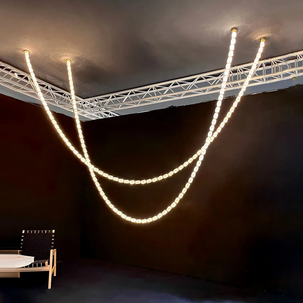 Feyran Zypheria Art Deco Czech Glass Beaded Chandelier