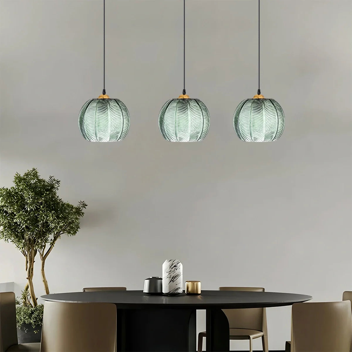Feyran Aalin Frosted Glass Pendant Light for Dining Room