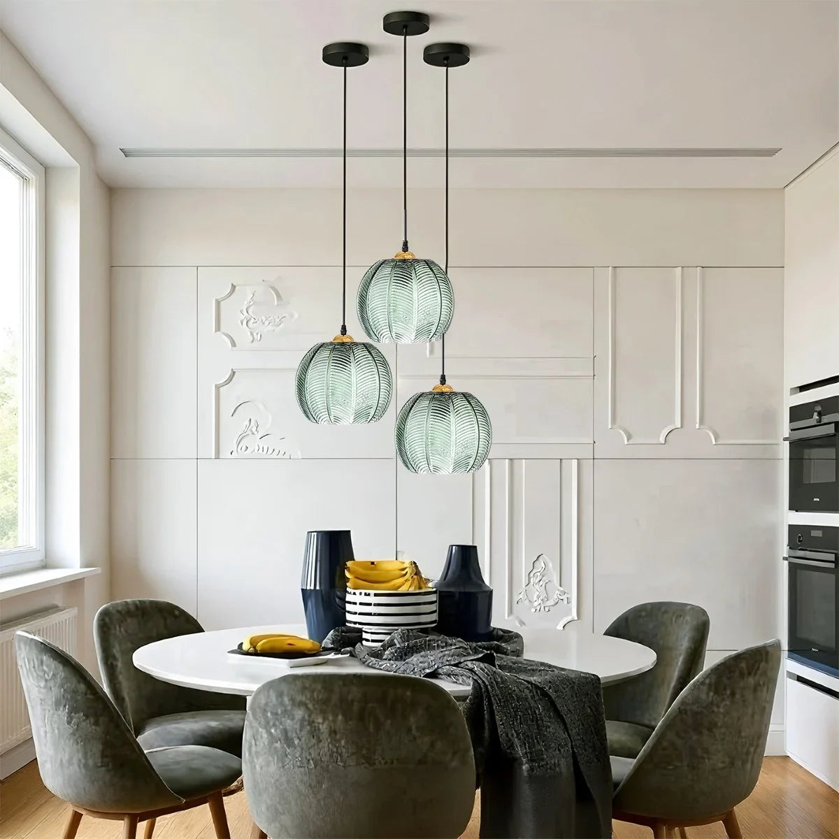 Feyran Aalin Frosted Glass Pendant Light for Dining Room