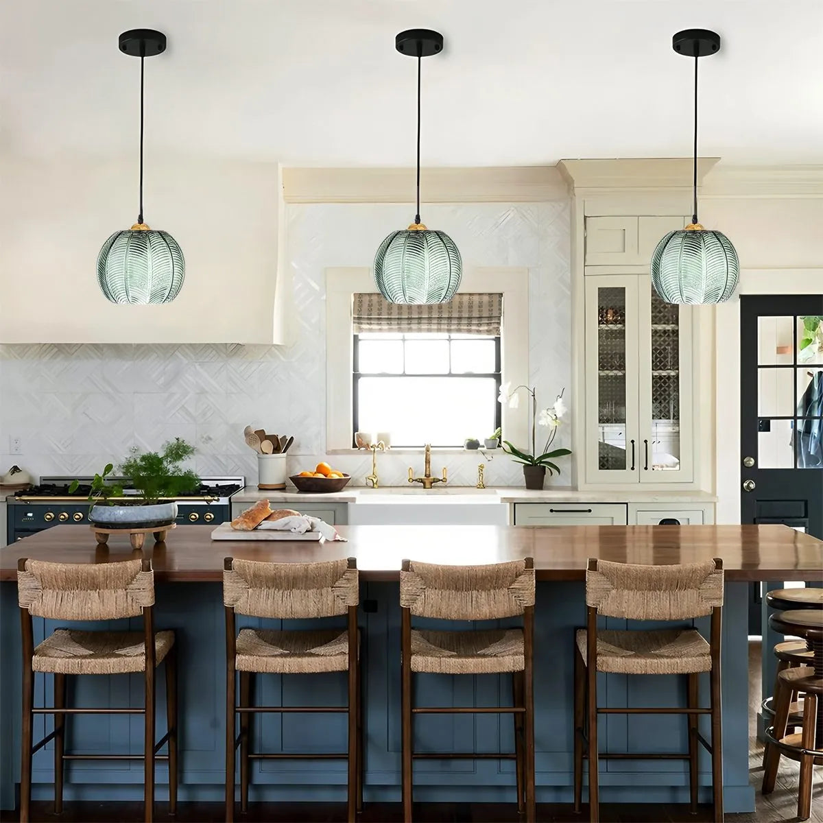 Feyran Aalin Frosted Glass Pendant Light for Dining Room