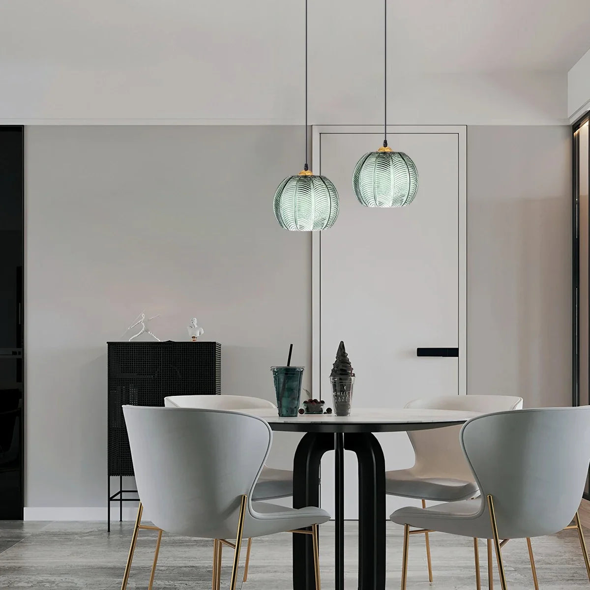 Feyran Aalin Frosted Glass Pendant Light for Dining Room