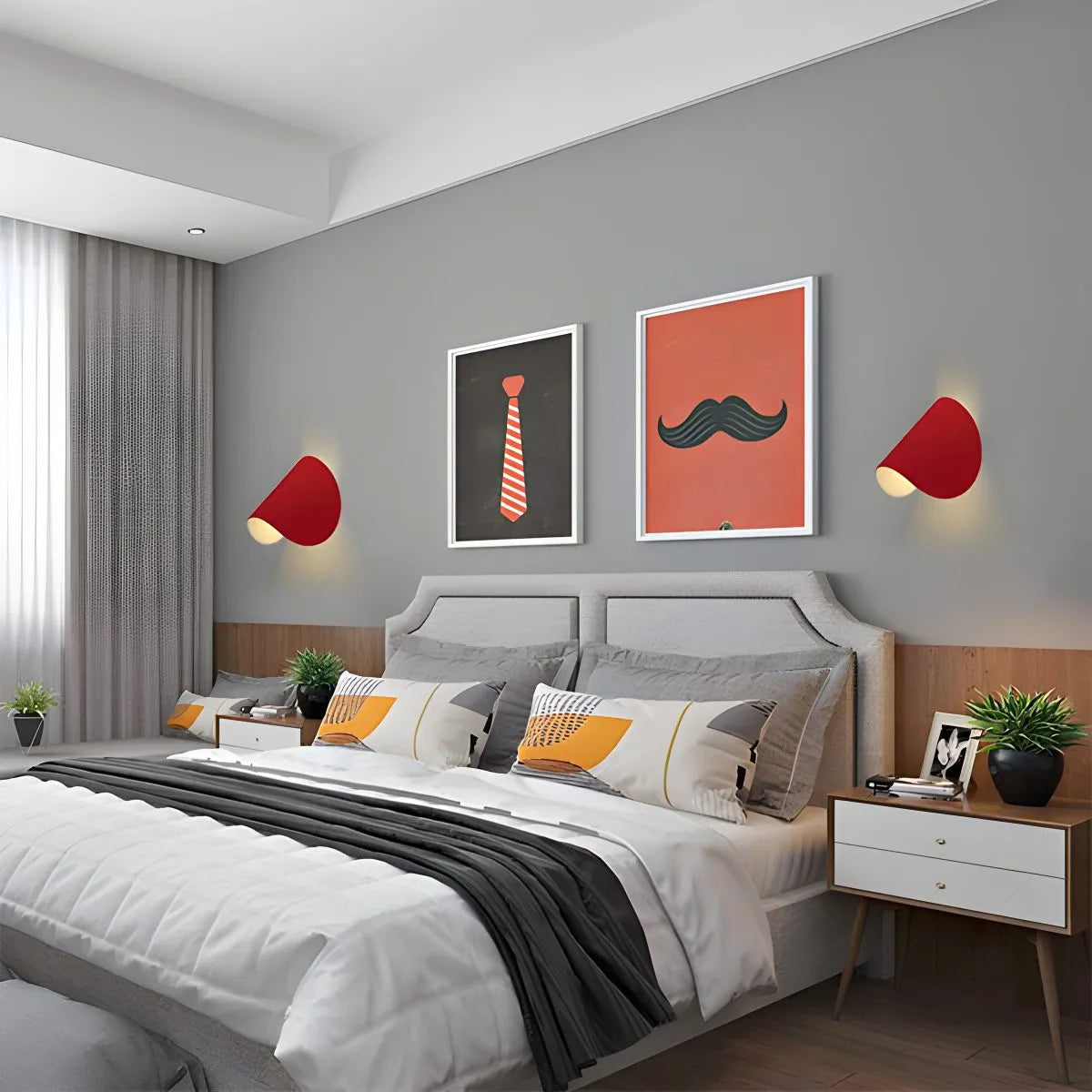 Feyran Adjustable Half Shade Wall Sconce