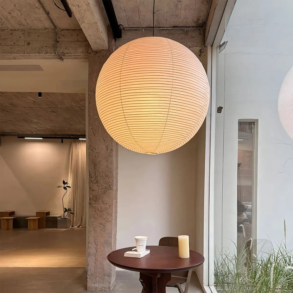 Feyran Akari Spherical Pendant Light for Living Room