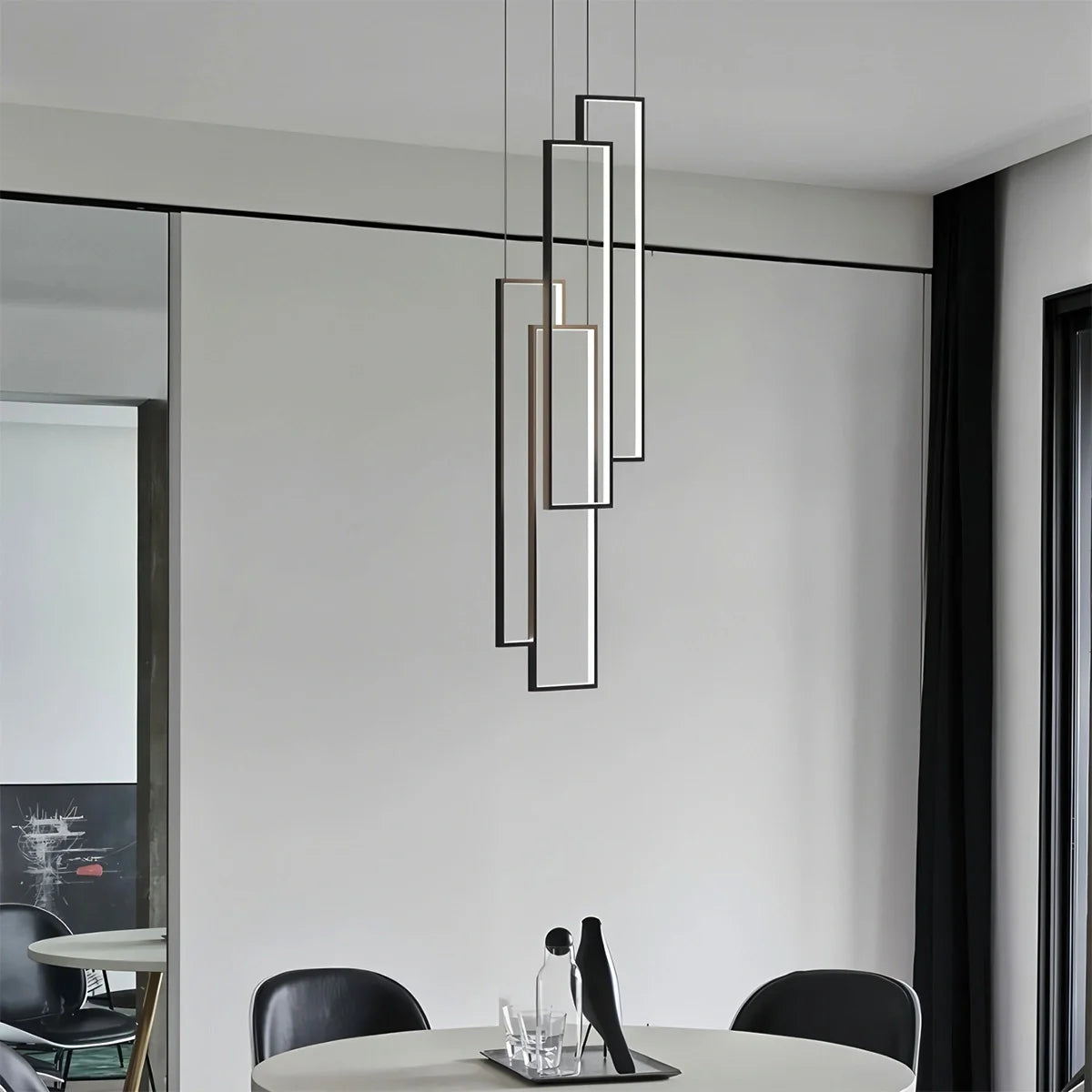 Feyran Aldarj Rectangular LED Staircase Chandelier