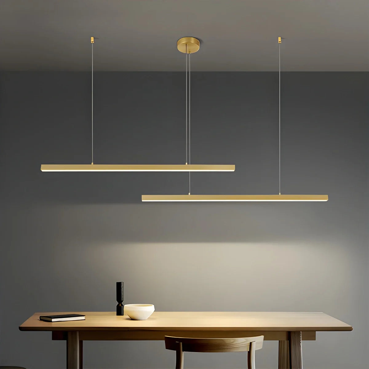 Feyran All Copper Minimalist Chandelier for Dining & Living Rooms