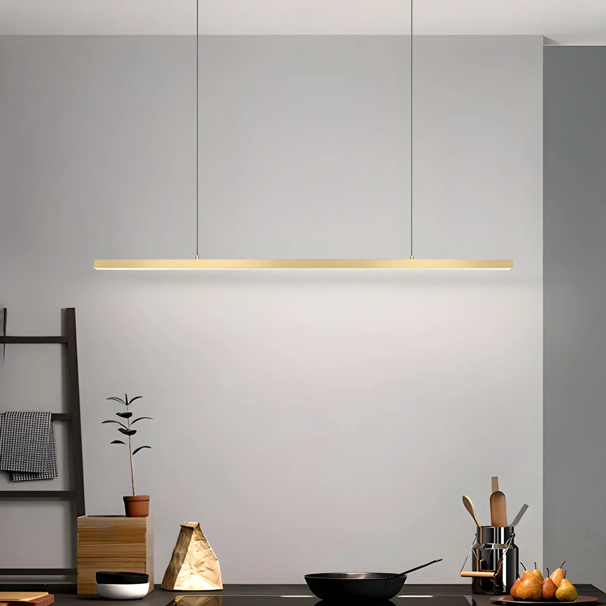 Feyran All Copper Minimalist Chandelier for Dining & Living Rooms