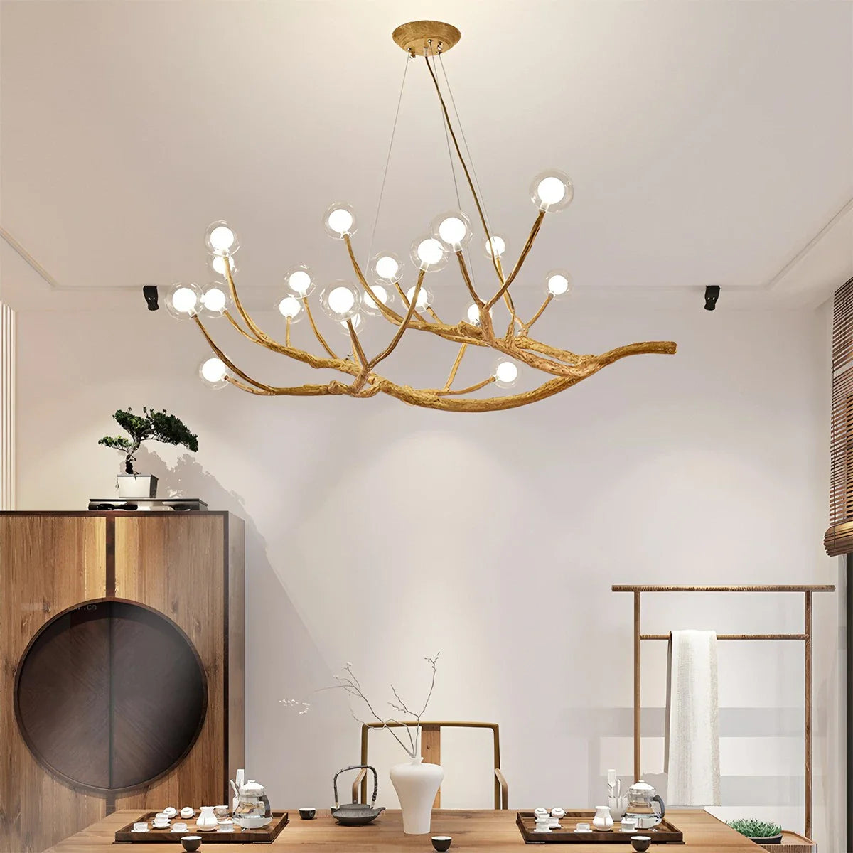 Feyran Arvore Branch Glass Chandelier for Dining Room