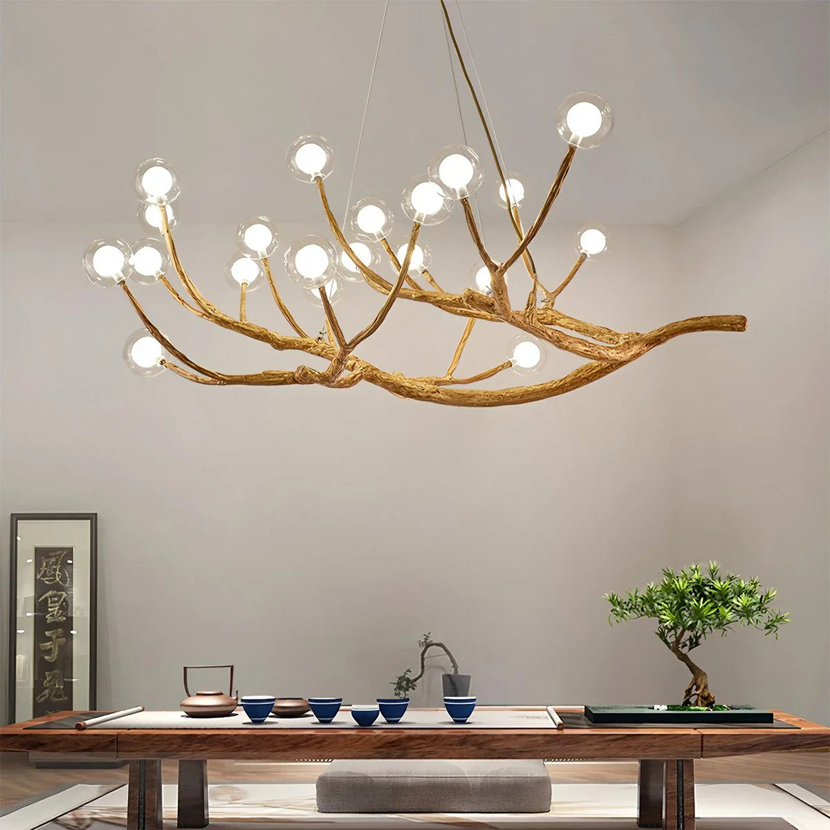 Feyran Arvore Branch Glass Chandelier for Dining Room