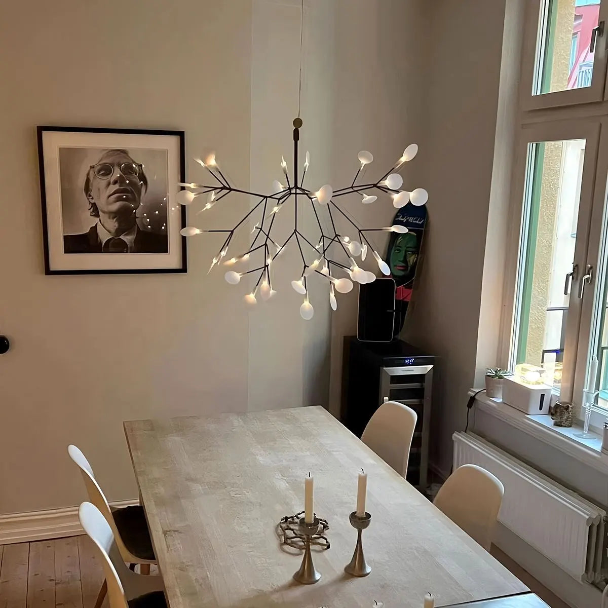 Feyran Black Firefly LED Chandelier