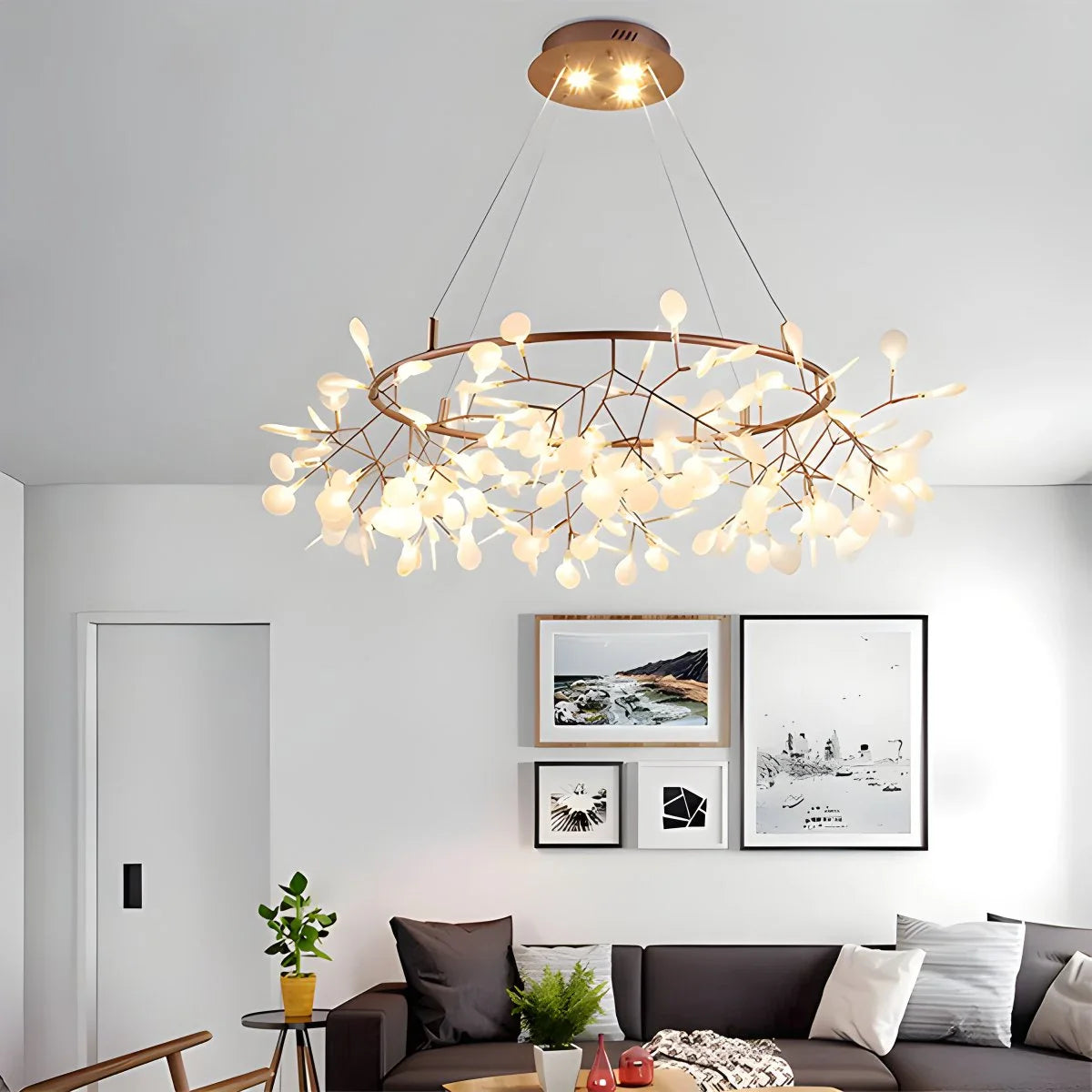 Feyran Branch Firefly Chandelier for Living Room