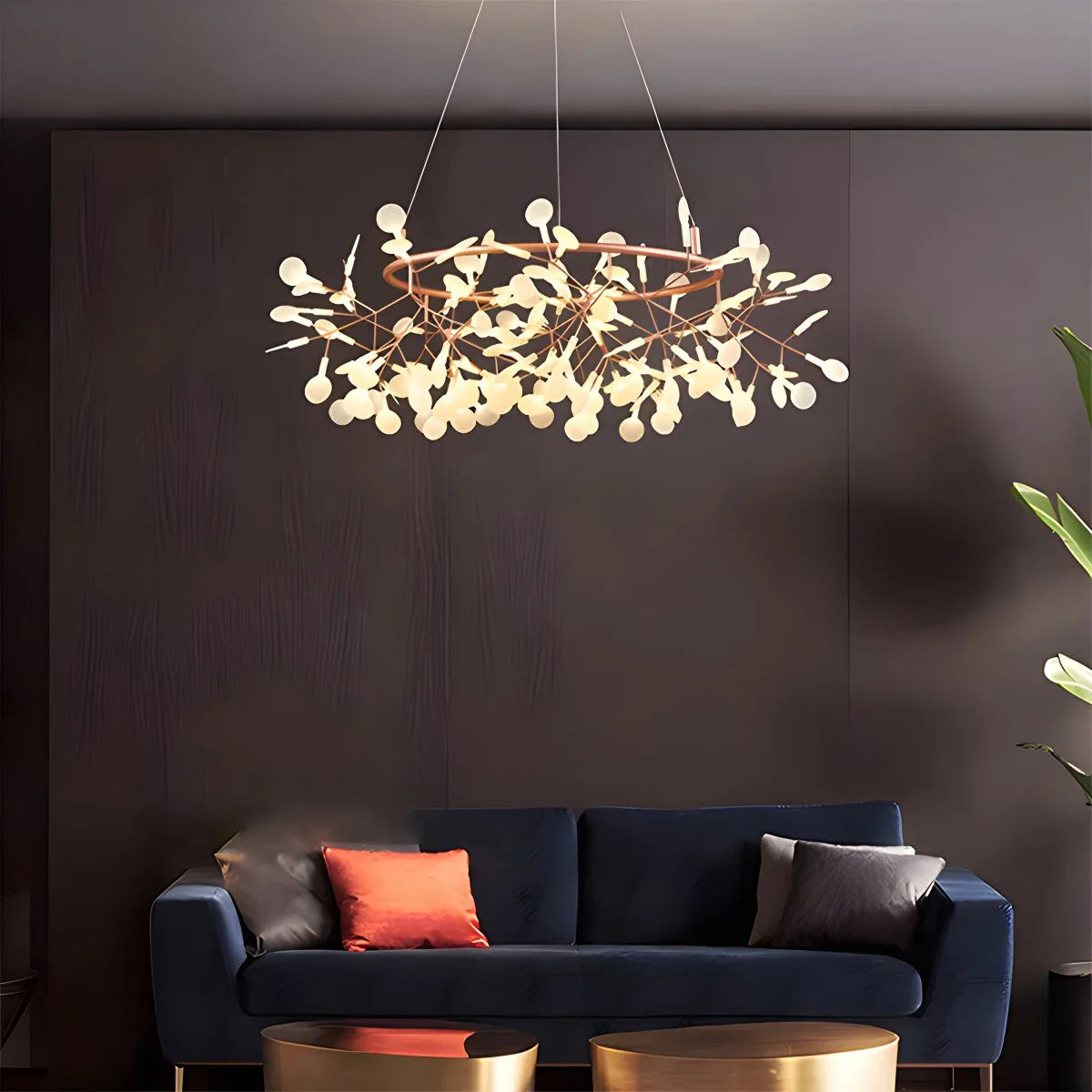 Feyran Branch Firefly Chandelier for Living Room