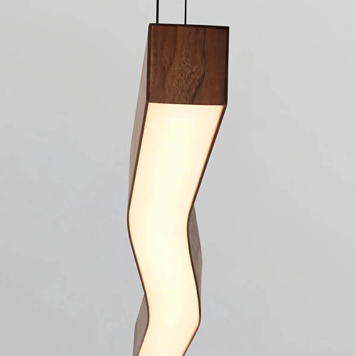 Feyran Woodgrain Linear Pendant Light for Kitchen