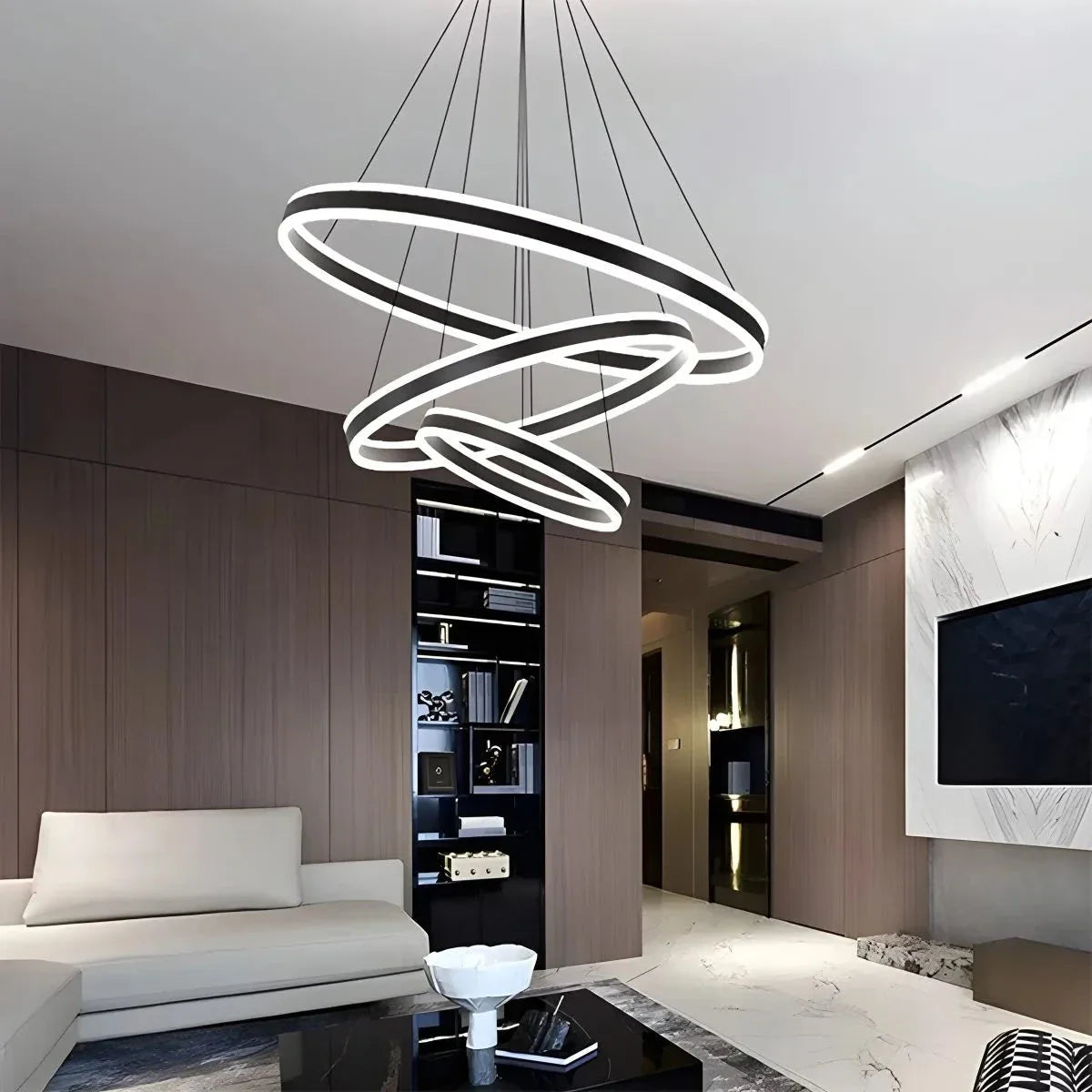 Feyran Circle Layered Living Room Chandelier