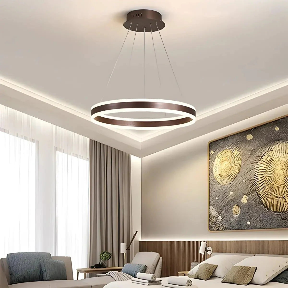 Feyran Circle Layered Living Room Chandelier
