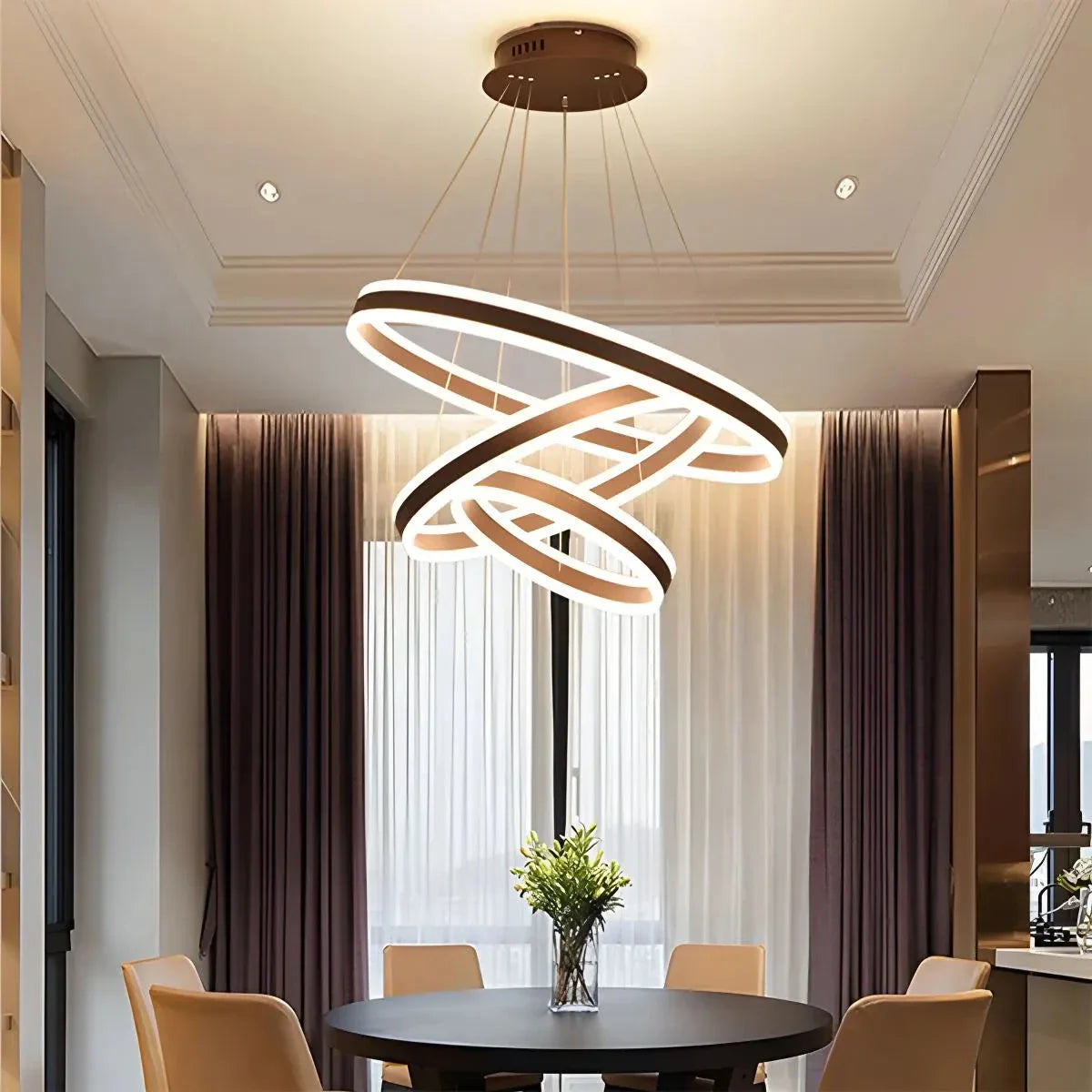 Feyran Circle Layered Living Room Chandelier
