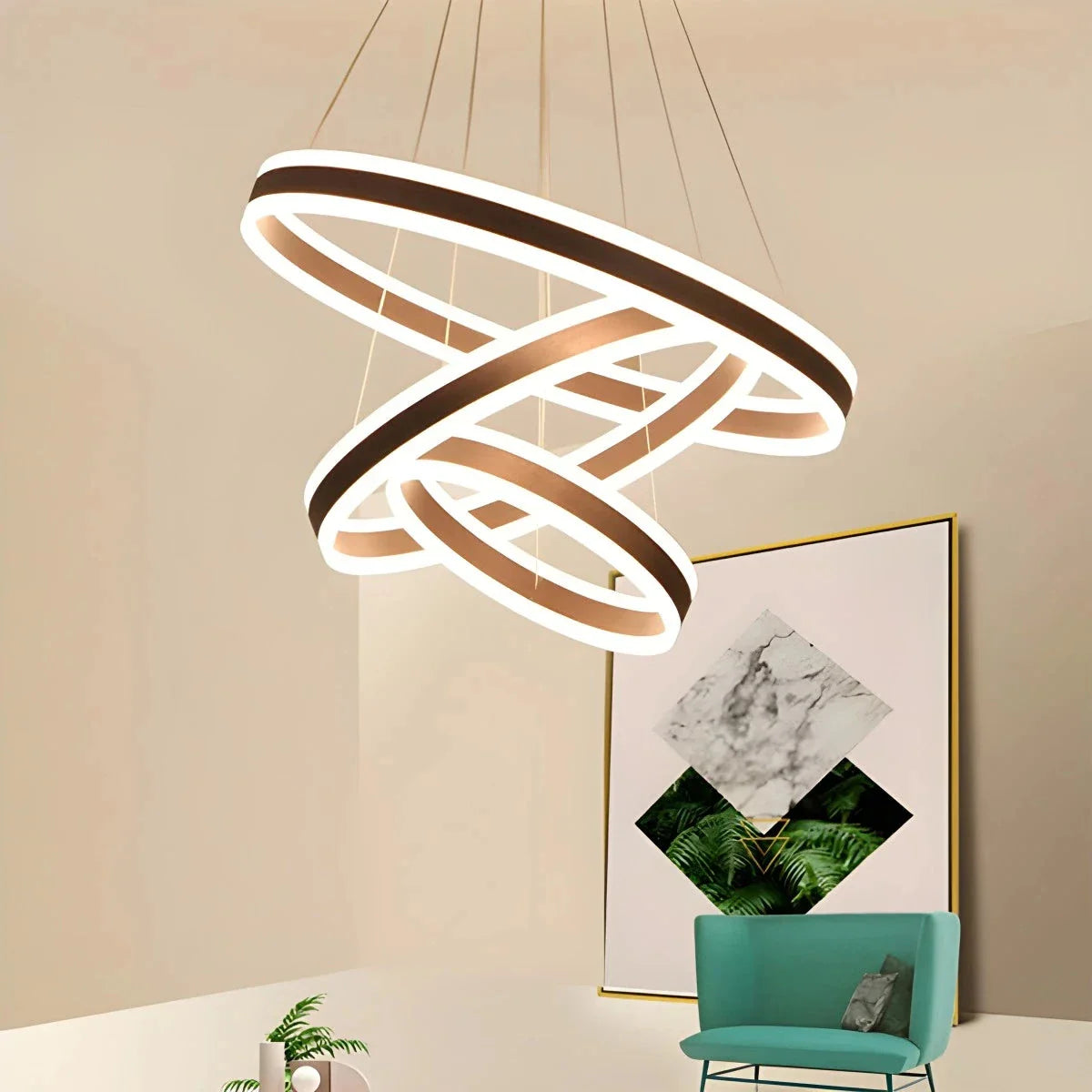 Feyran Circle Layered Living Room Chandelier