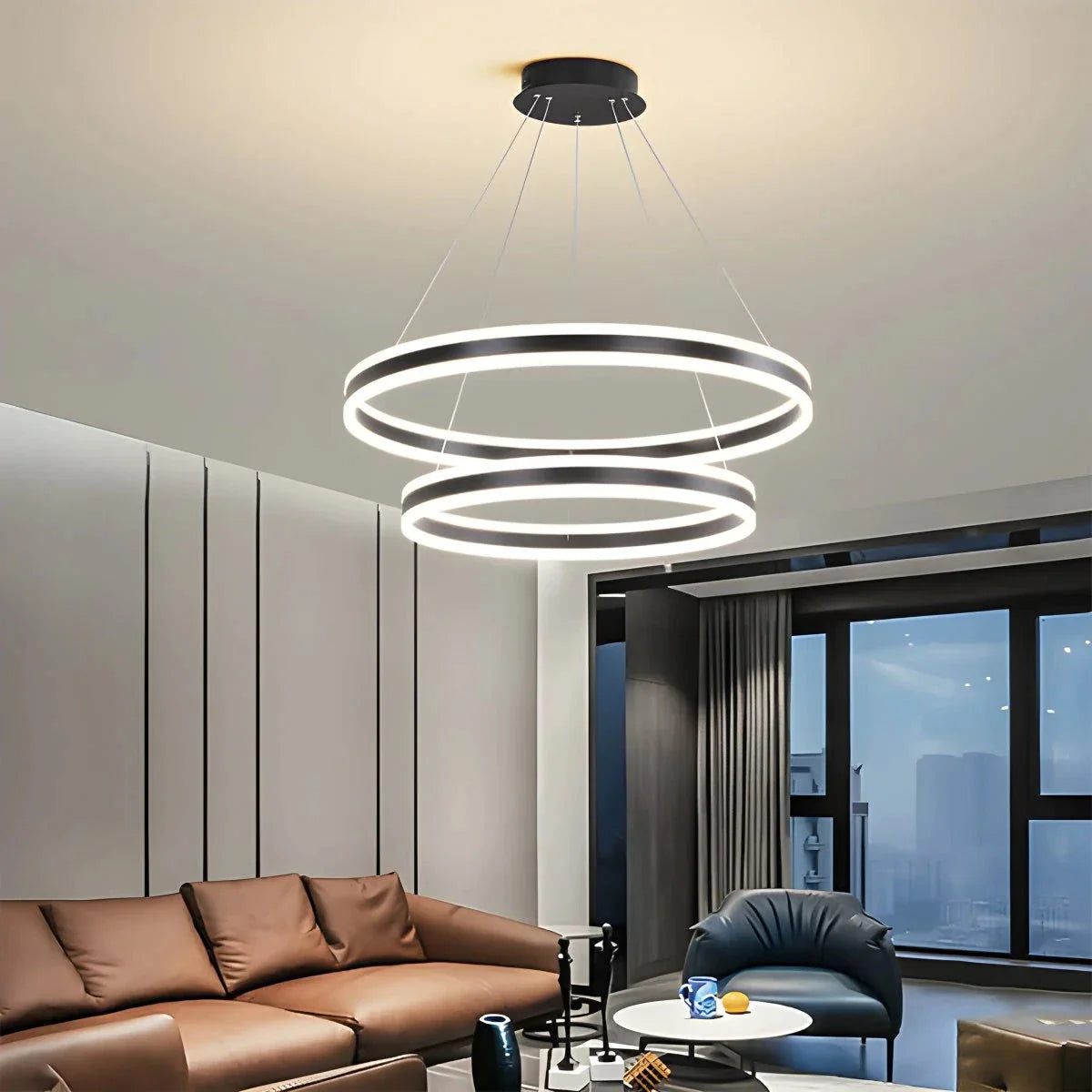 Feyran Circle Layered Living Room Chandelier