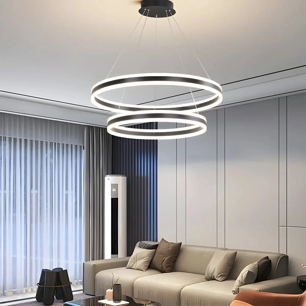 Feyran Circle Layered Living Room Chandelier
